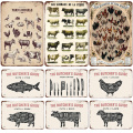 Animal Physiological Structural Metal Tin Signs Plaques Door Wall Stickers Iron Sheet Plate Club Classical Retro Painting Home