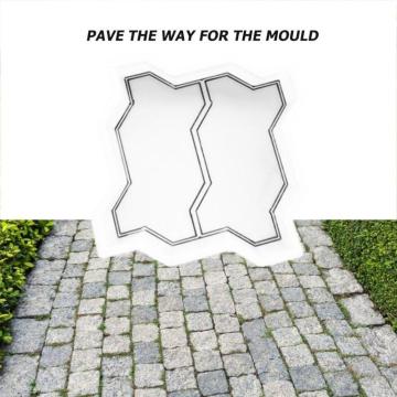 Concrete Pavement Mold Reusable DIY Path Maker Paving Cement Brick Stone Road Mould Garden Walk Road Path Paver Pavement Mould