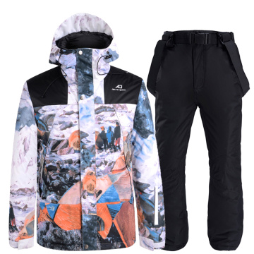 New Thick Warm Men Women Ski Suit Waterproof Windproof Skiing Snowboarding Jacket Pants Set Women Winter Snow Wear Suits