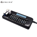 14 slots intelligent LCD battery Charger for 1.2v NICD NiMH AA AAA Rechargeable battery 9v rechargeable battery 9v