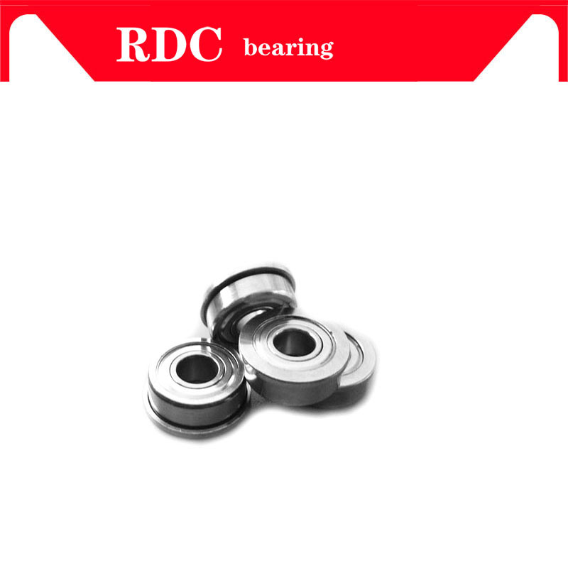 High quality 10 pcs ABEC-5 F605ZZ F605 ZZ F605Z LF1450HH 5*14*5 mm 5x14x5 mm Metal Double Shielded flanged Bearing Ball Bearings