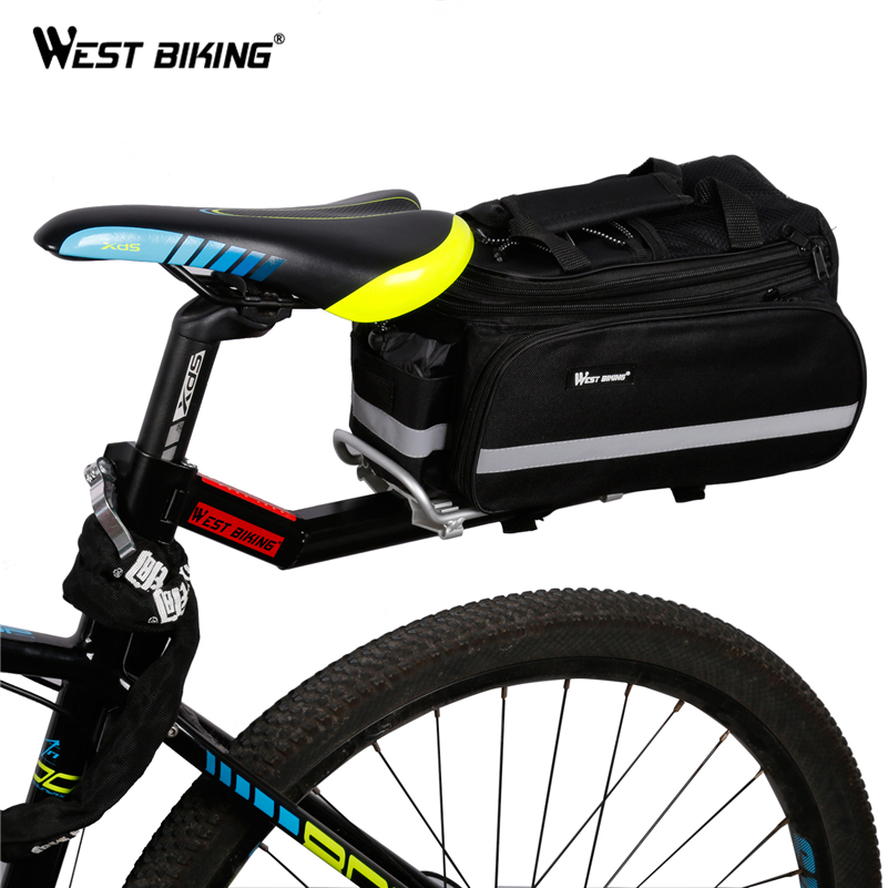 WEST BIKING Bike Rack Bicycle Luggage Carrier Cargo Rear Rack Reflector Shelf Cycling Seatpost Bag Holder Stand Bicycle Racks