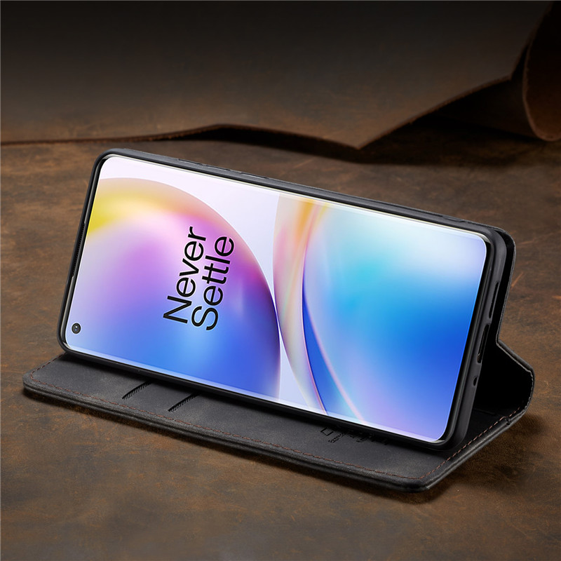 For OnePlus 8T 8 7 Pro Case Vintage Leather Flip Case For OnePlus Nord Case Luxury Book Cover Protective Shell For OnePlus 8 Pro