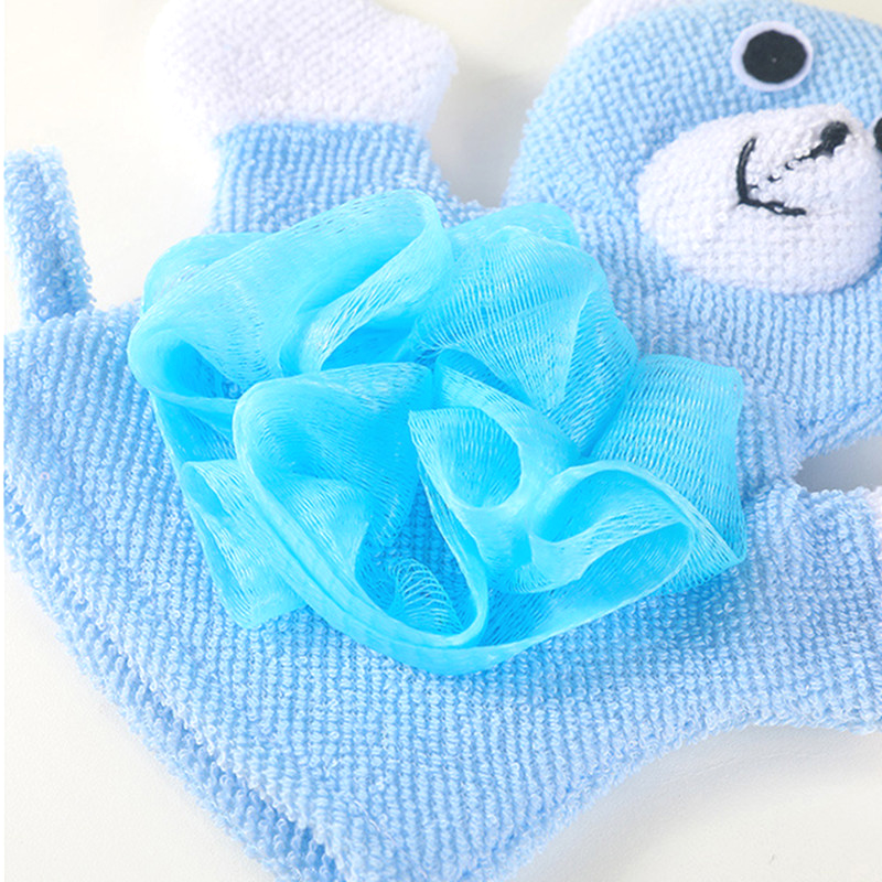 Baby Bath Soft Brushes Towels Cartoon Animal Shape Shower Gloves Washcloth for Bathing Children's Wash Clean Shower Massage