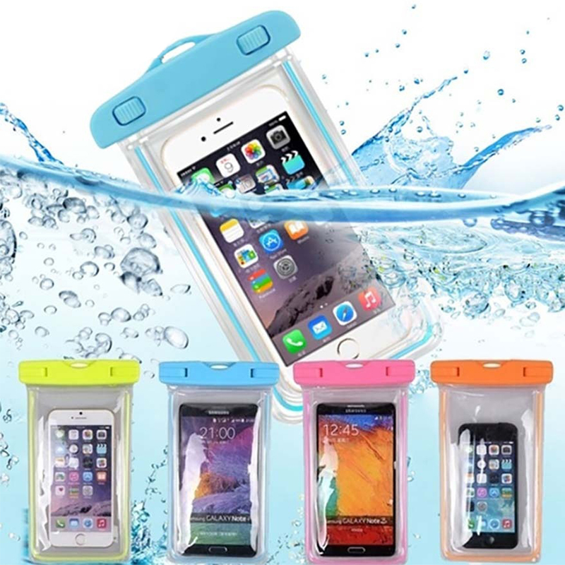 6Inch Clear Drifting Mobile Phone Dry Pouch PVC Waterproof Cell Phone Bag for Swimming Diving Phone Bag