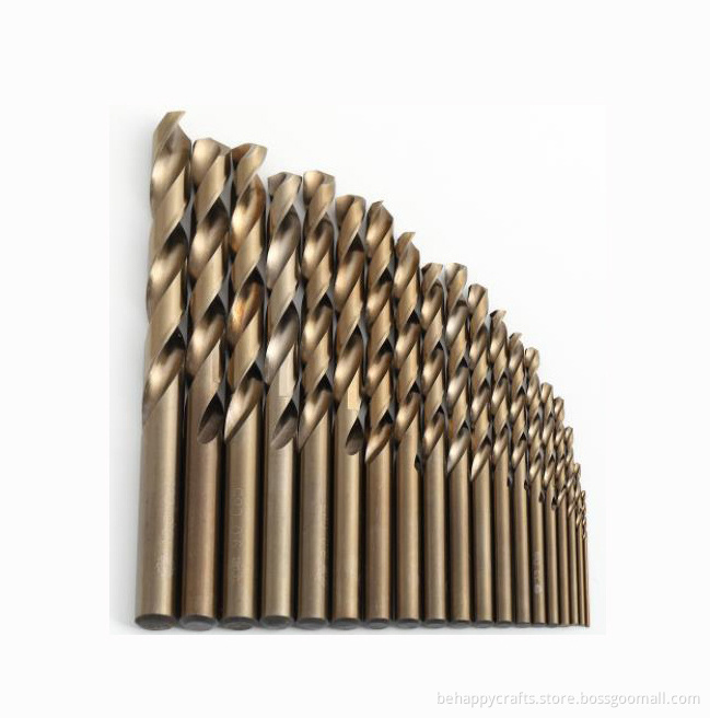 25PCS HSS Fully Ground Twist Drill Bit Set