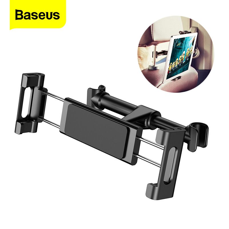 Baseus Car Back Seat Headrest Mount Holder For iPhone X Samsung iPad 360 Degree Bracket Car Backseat Tablet Mobile Phone Holder