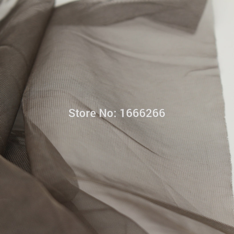 BLOCK EMF 100% Silver Fiber Mesh Transparency Fabric Used For Hometextile