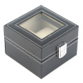 2 Grids PU Leather Watch box Jewelry Bracelet Display Storage watch box Case luxury Gift caixa para relogio