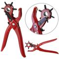 2/2.5/3/3.5/4/4.5MM 5 Hole Size Sewing Leather Belt Hole Punches Pliers Hook Clamp Punch Size For Punching Hole Forceps