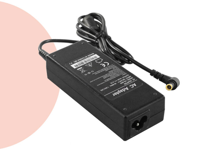 6544 pin 90w sony laptop power charger