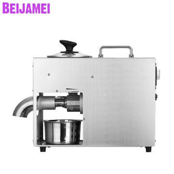 BEIJAMEI high efficiency oil making electric mini oil press machine commercial peanut, walnut kernel, almond oil pressing