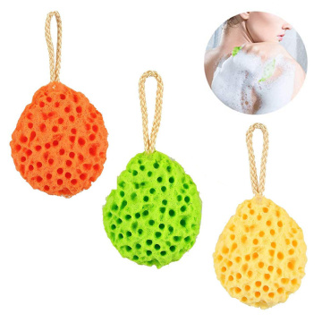 3Pcs Bathroom Sponge Drop-Shaped Honeycomb Bath Cotton Exfoliating Clean Scrub Bath Brush Women Men Bathroom Supplies