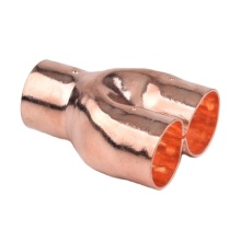 Refrigeration Parts Copper Pipe fitting Distribute Connector CXC Copper Pipes Fittings Tube