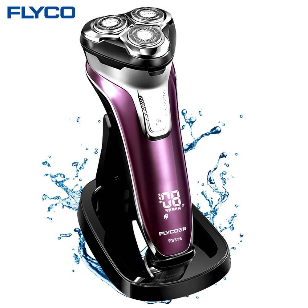 Flyco Electric Shaver FS376 Trimmer Razor Men Washable 1 Hour Quick Charge Barbeador Afeitadoras Electricas De Hombre
