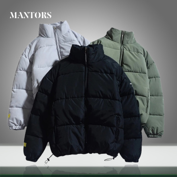 Winter New Men Parkas Jackets Solid Quality Brand Men's Stand Collar Warm Thick Jacket Male Fashion Casual Parka Coat Outwear
