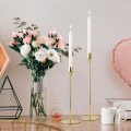 Romantic Nordic Metal Candlestick Gold Candle Holders Wedding Decoration Bar Party Home Decor Candlestick Candlelight Dinner