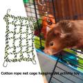 1Pc Climbing Net For Parrot Pets Bird Cage Toy Game Hanging Rope With Buckles Swing Ladder Parakeet Budgie Macaw Play Gym Toys