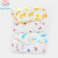 Herbabe Baby Bath Towel Cotton Muslin Blanket 6 Layers Newborn Infant Wipes Wash Cloths Childred Kids Face Hair Towels 110x110cm
