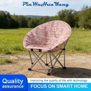Space-Saving Metal Foldable Chair for Outdoors