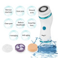 4 In 1 Electric Facial Cleansing Brush Massage Pore Face Cleaning Device Skin Exfoliator Roller Face Brush Washing Machine