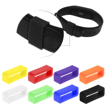 Silicone Anti-Fall Buckle Ring Loop Keeper Holder For Smart Bracelet Watch Band Dropshipping