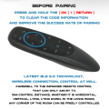 Bluetooth 5.0 Air Mouse 6-Axis Gyroscope 17 Keys Smart Remote Controller for Projector Computer PC TV BOX for Xiaomi Smart TV