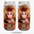 New 3D Printi Women Socks Unisex Cute Low Cut Ankle Sock Multiple Colors Casual Funny Hamster Dog Cat Monkey Owl Sokken