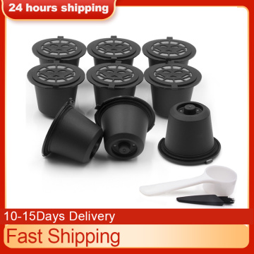For Dolce Gusto Coffee Filter Cup Reusable Coffee Capsule Filters for Nespresso with Spoon Brush Kitchen Accessories 1/3/6PCS