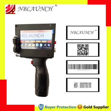 Handheld Inkjet Printer QR Code Barcode Logo Batch Number Printing Machine Expiry Production Date Touch Screen Coding Machine