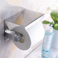 Bathroom chromed toilet paper holder top place things platform stainless steel mirror polishedwall mounted hardware