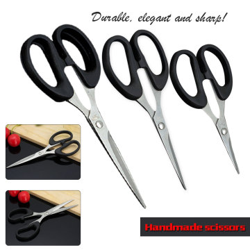 Hot Stainless Steel Household Scissors Office Paper-cut Scissors Sharp Shears Students DIY Scissor Tool Kitchen Scissors