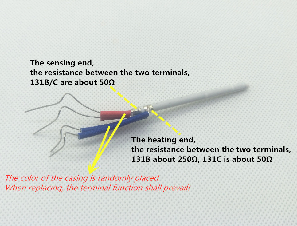 2pcs/Lot YIHUA131B/131C Replacement Heating Element Ceramic Heater Core for YIHUA928D,938D Tweezers iron,908D ect.