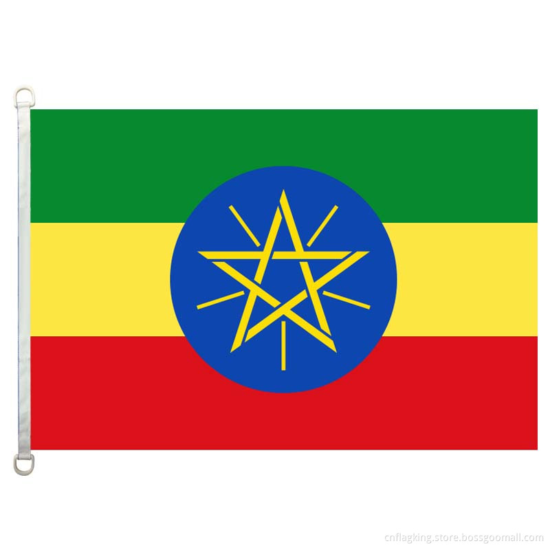 90*150cm Ethiopia national flag 100% polyster