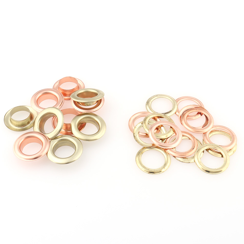 Garment eyelets scrapbooking with grommets Rose gold Inner diameter 13mm for Jeans Curtain Sewing Accessories Handmade Craft DIY