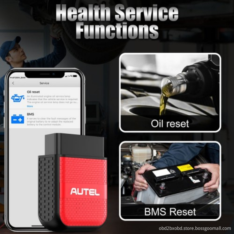 AUTEL MaxiAP AP200H Wireless Bluetooth OBD2 Scanner for All Vehicles Work on iOS and Android