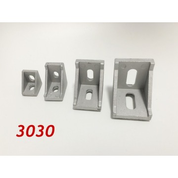 50pcs/lots 3030 corner fitting angle aluminum 35 x 35 L connector bracket fastener match use 3030 industrial aluminum profile