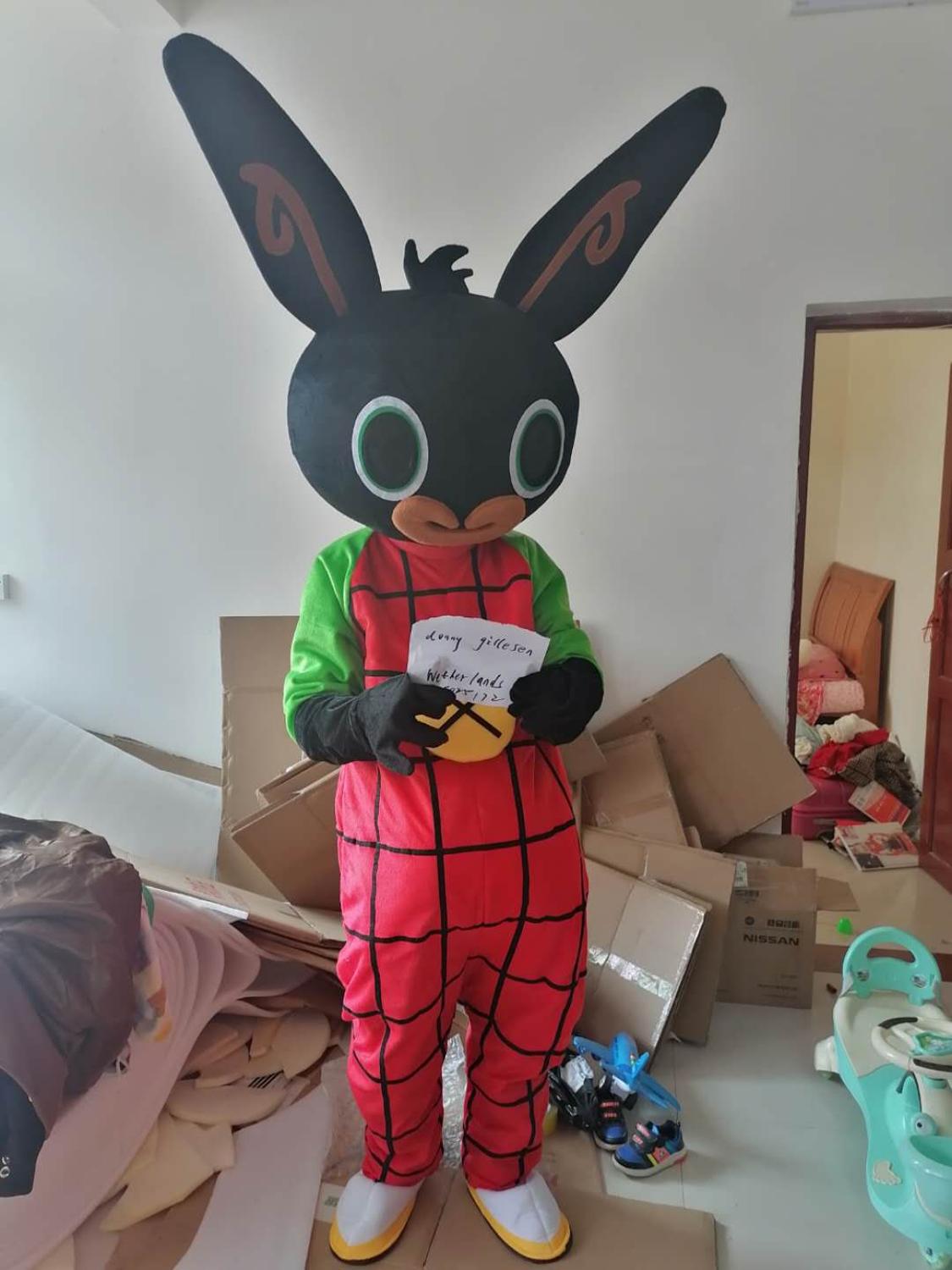 real photo rabbit BING Mascot costume Fancy Dress Christmas cosplay costumes