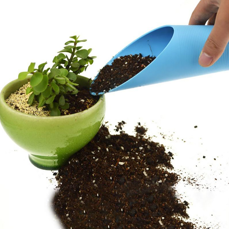 Practical Fleshy Plant Soil Spade Shovel Plastic Enduring Bucket Shovel Cultivation Cylinder Garden Tool For Potted Plants