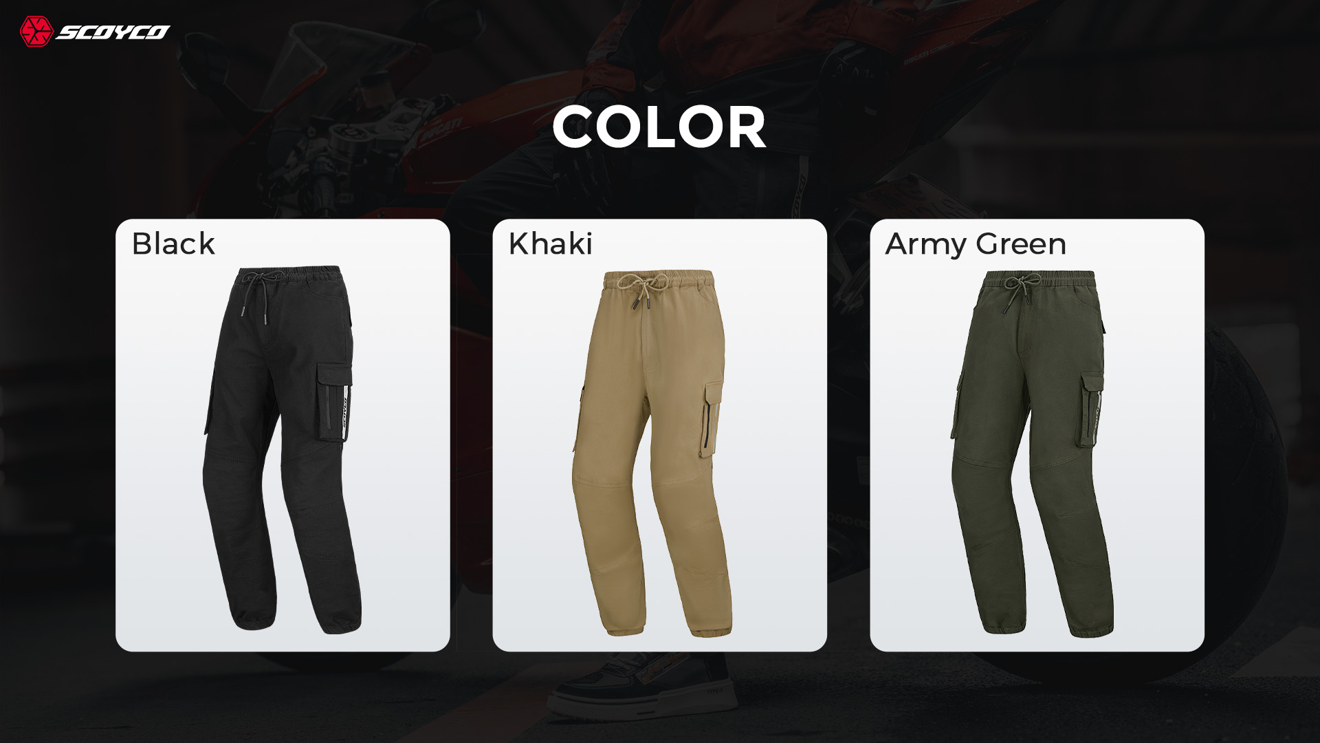 ce armored cotton blend riding pants