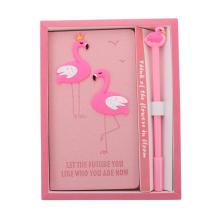 Pink Cartoon Flamingo Gifts Travel-Friendly Journal Notebooks Stylish Stationery Paper The Gift Note Pads and Flamingo Notepad
