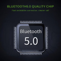 Universal Bluetooth 5.0 Sun Visor Clip Wireless Audio Receiver Rechargeable Battery Speakerphone Music Player Handsfree Car Kit