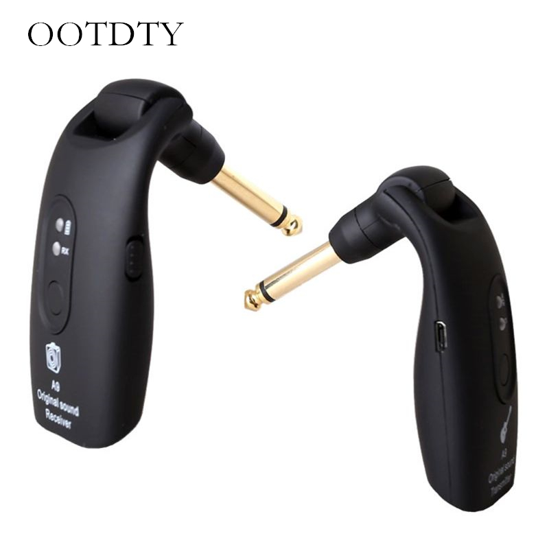 2.4GHz Wireless Guitar System Transmitter A9 Receiver Built-in Rechargeable Musical Instrument Accessories
