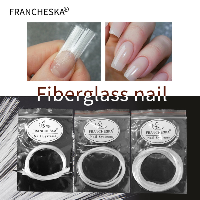 Nail Glass Fiber Extension with UV Gel Acrylic Fiberglass Nail Building cure Extension Forms Manicure Nail art care Accessory