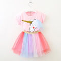 2021 Summer Dress Baby Girl Clothes Kids Dresses For Girls Children Clothing Floral Toddler Dress Vestidos Tutu Dress 6-8 Years