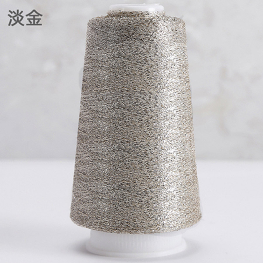 50g/roll Fine Gold Silver Thread Fashion Sparkly Arylic Partner Yarn for Knitting Wool Goods