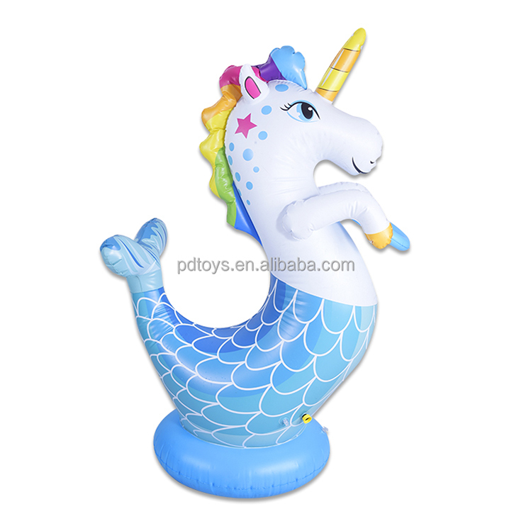 New Summer Inflatable Fish Tail Unicorn Spray Toys_02