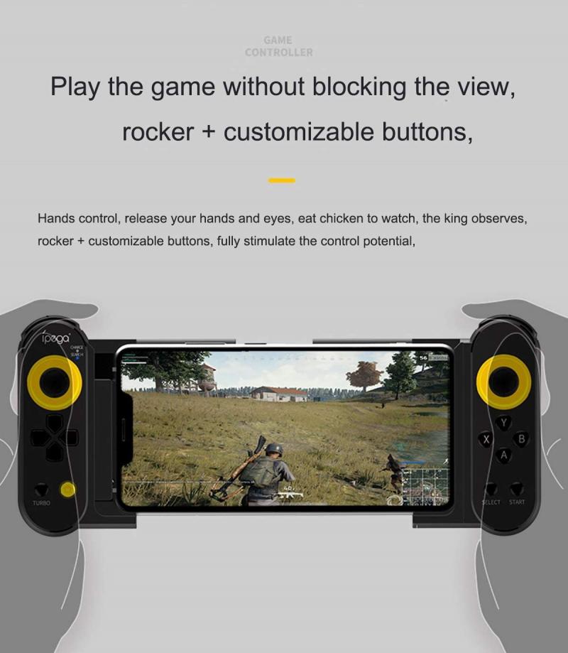 PG-9167 Wireless Mobile Controller Trigger Bluetooth Game Fire Button Phone Joystick For PUBG Support IOS/Android System Phone