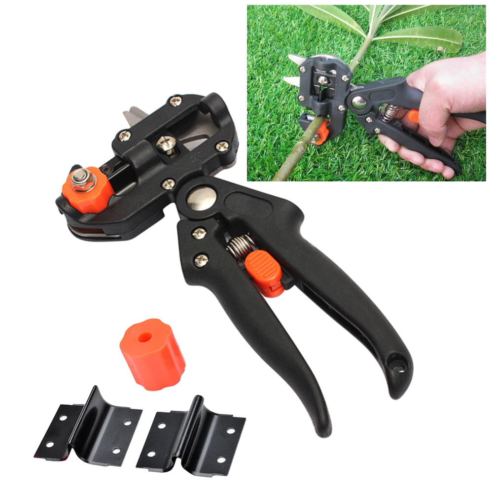 Hot Garden Tools bulk price Grafting Pruner Chopper Vaccination Cutting Tree Gardening Tools with 2 Blade Plant Shears Scissor