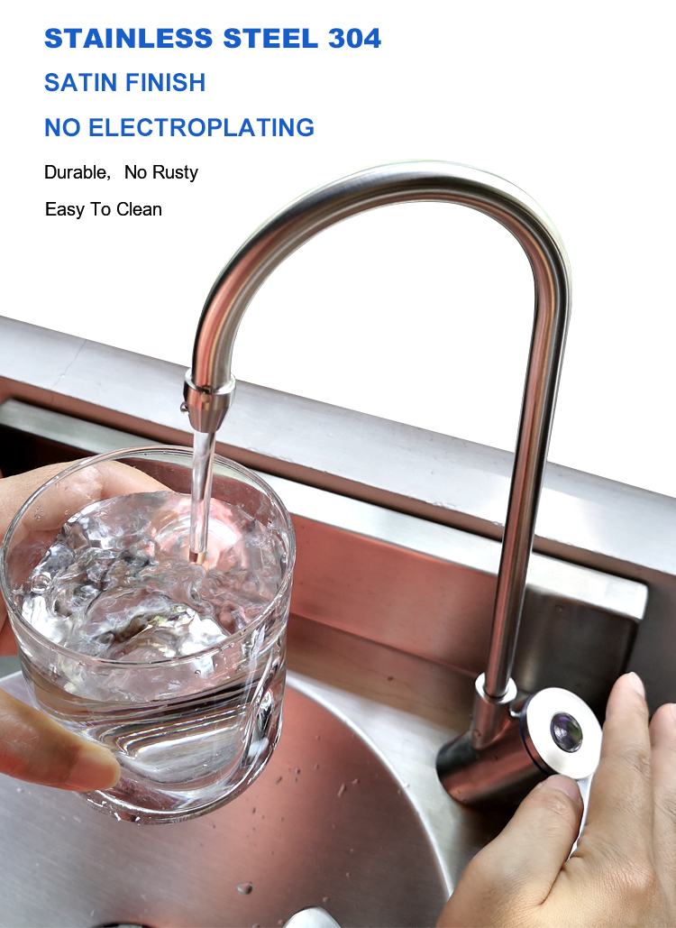 Sensing drinking water tap for hotels
